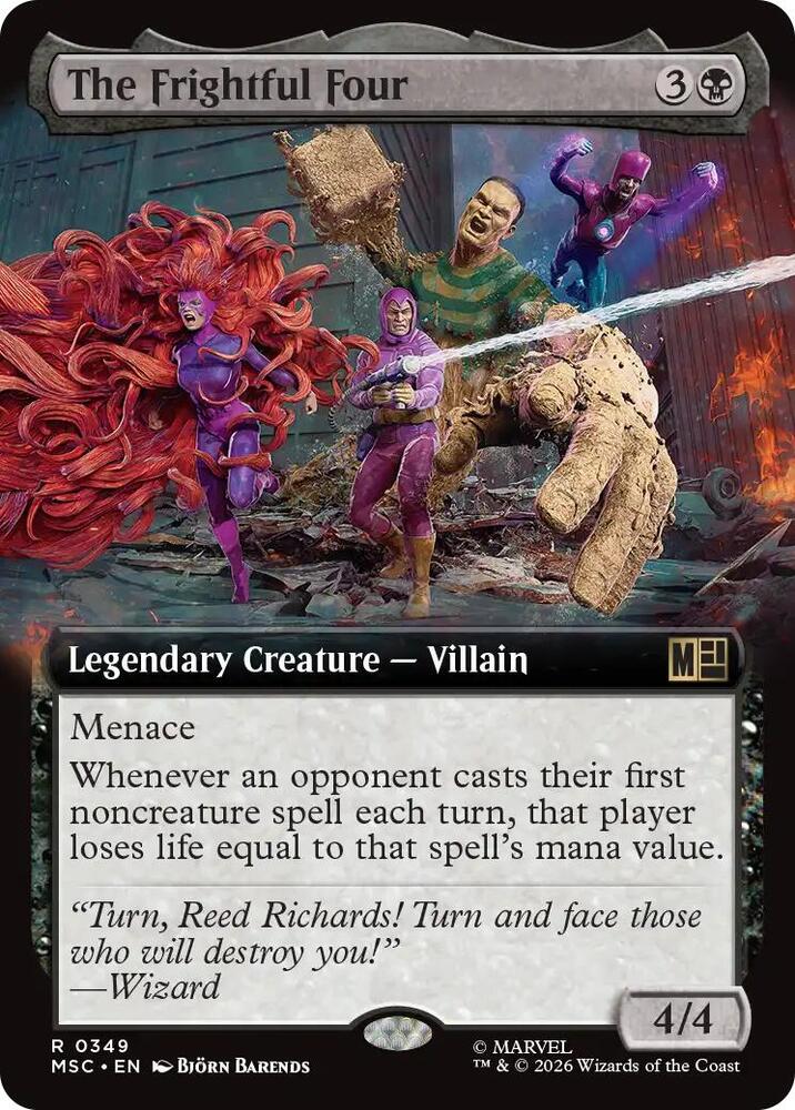 The Frightful Four (Extended Art) [Commander: Marvel Super Heroes] 349