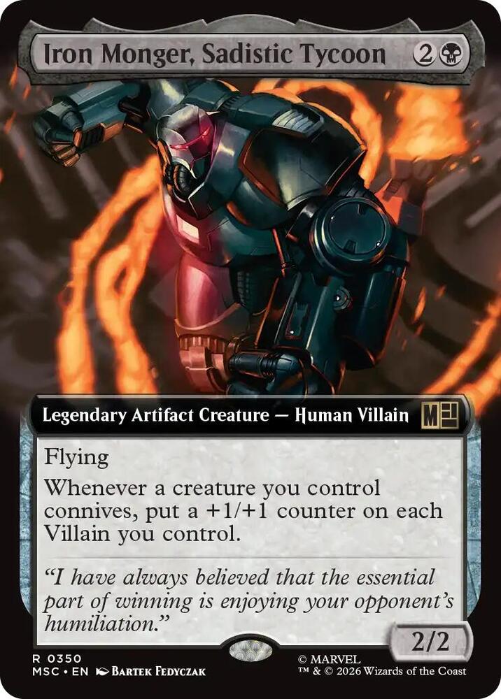 Iron Monger, Sadistic Tycoon (Extended Art) [Commander: Marvel Super Heroes] 350