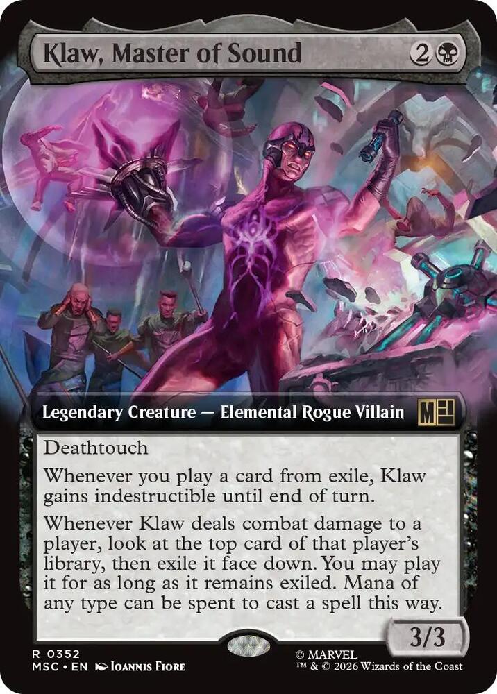 Klaw, Master of Sound (Extended Art) [Commander: Marvel Super Heroes] 352