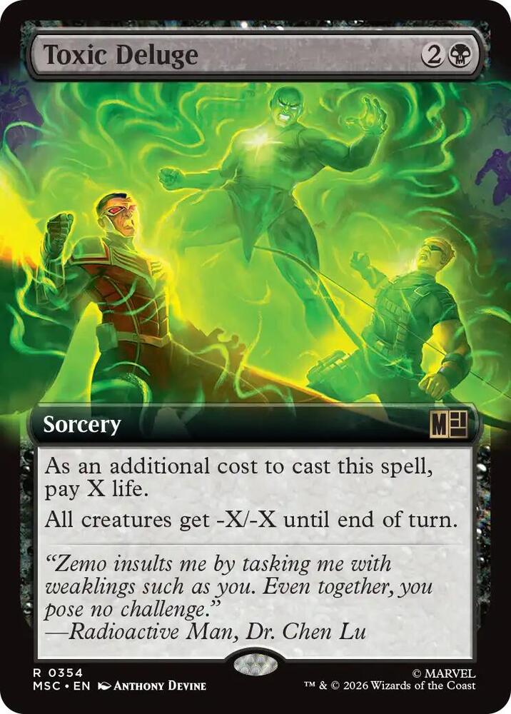 Toxic Deluge (Extended Art) [Commander: Marvel Super Heroes] 354