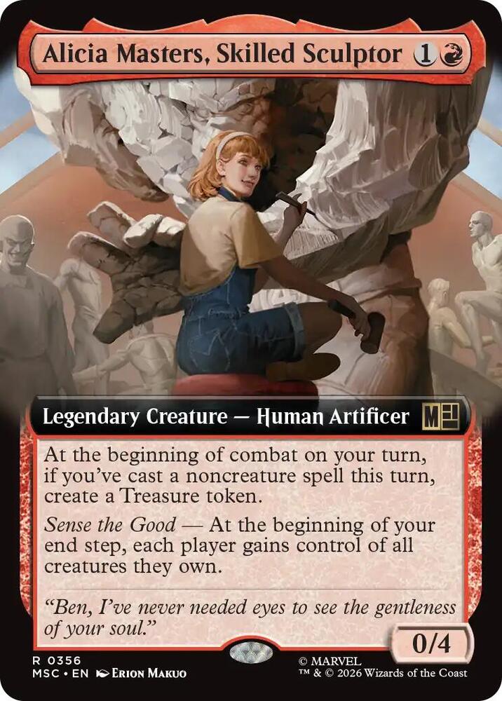 Alicia Masters, Skilled Sculptor (Extended Art) [Commander: Marvel Super Heroes] 356