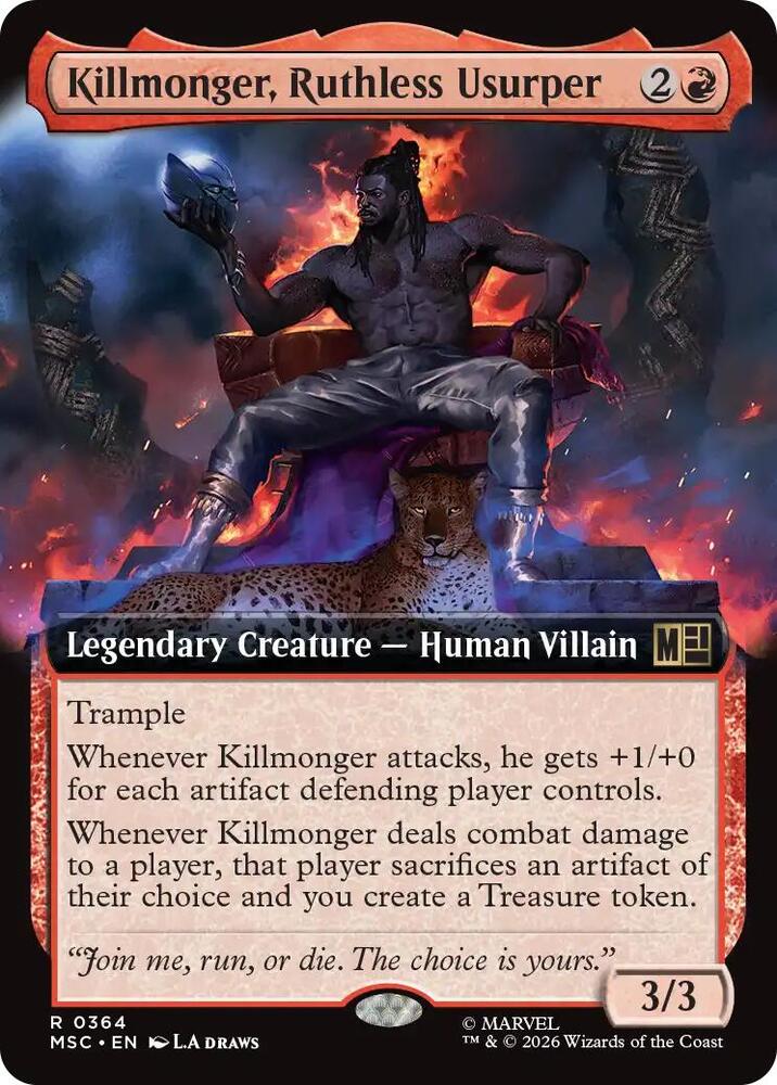 Killmonger, Ruthless Usurper (Extended Art) [Commander: Marvel Super Heroes] 364