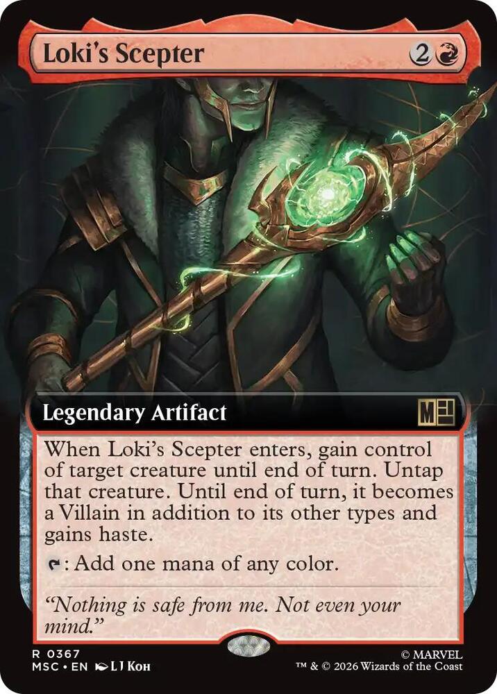 Loki's Scepter (Extended Art) [Commander: Marvel Super Heroes] 367
