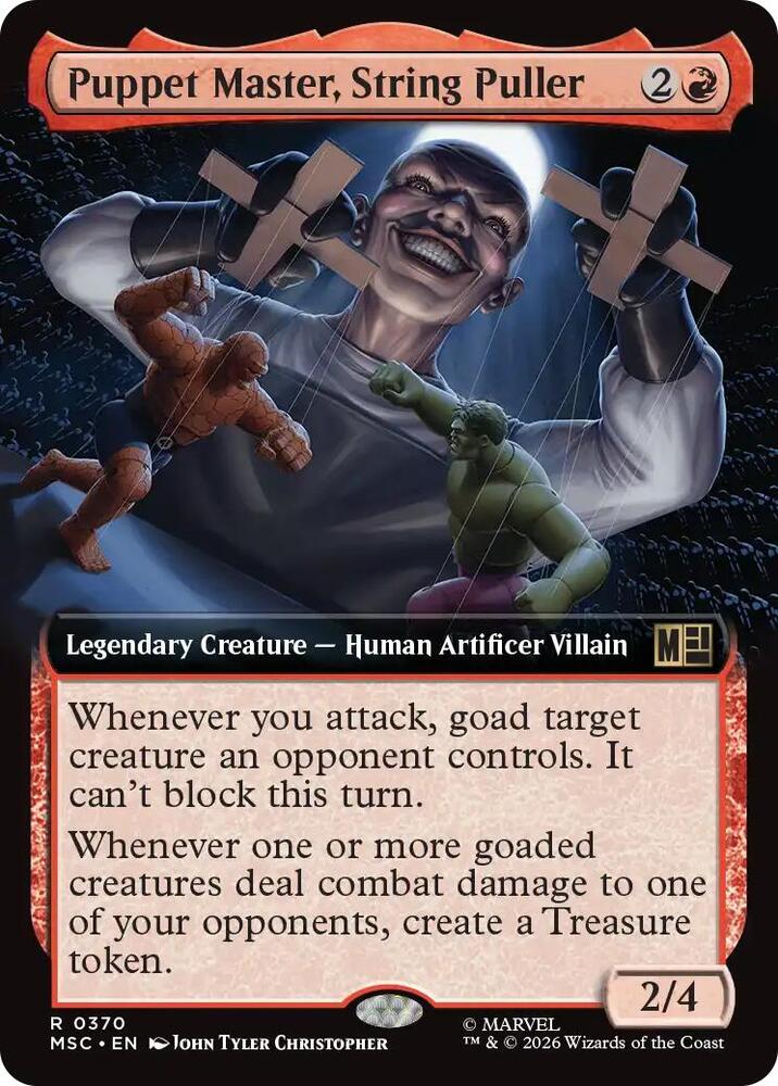 Puppet Master, String Puller (Extended Art) [Commander: Marvel Super Heroes] 370