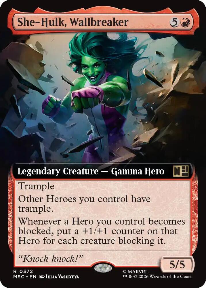 She-Hulk, Wallbreaker (Extended Art) [Commander: Marvel Super Heroes] 372