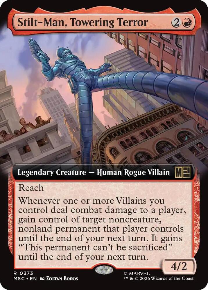 Stilt-Man, Towering Terror (Extended Art) [Commander: Marvel Super Heroes] 373