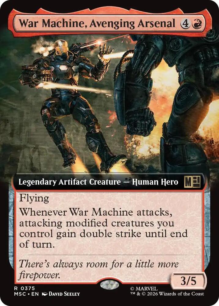 War Machine, Avenging Arsenal (Extended Art) [Commander: Marvel Super Heroes] 375