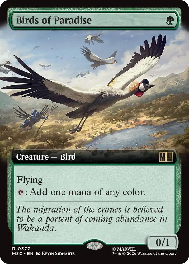 Birds of Paradise (Extended Art) [Commander: Marvel Super Heroes] 377