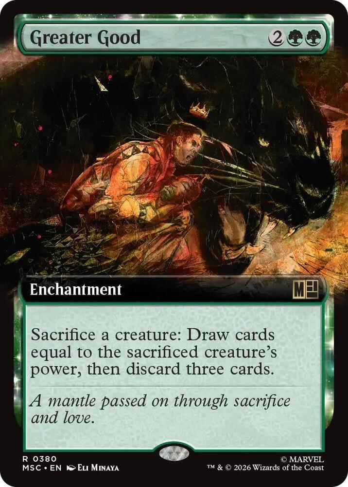 Greater Good (Extended Art) [Commander: Marvel Super Heroes] 380