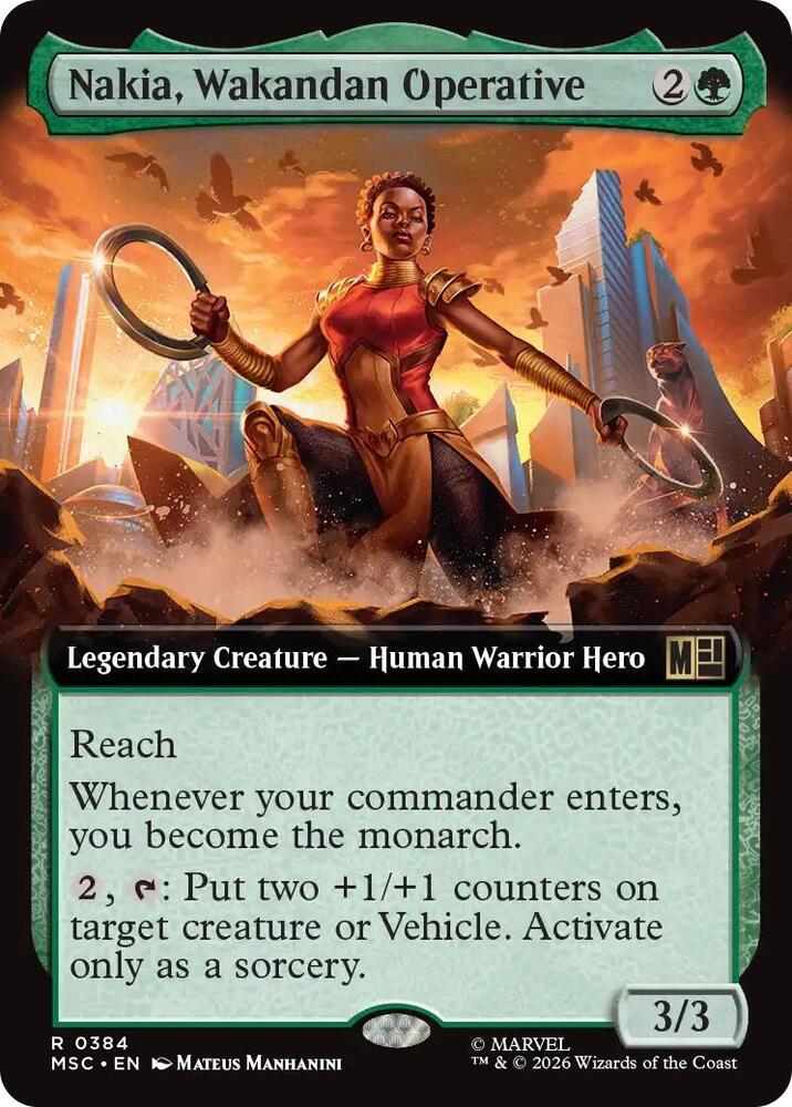 Nakia, Wakandan Operative (Extended Art) [Commander: Marvel Super Heroes] 384