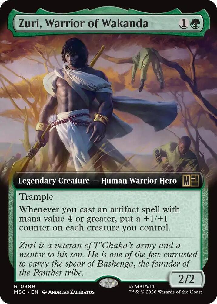Zuri, Warrior of Wakanda (Extended Art) [Commander: Marvel Super Heroes] 389