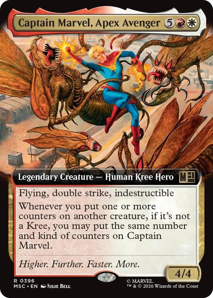 Captain Marvel, Apex Avenger (Extended Art) [Commander: Marvel Super Heroes] 396