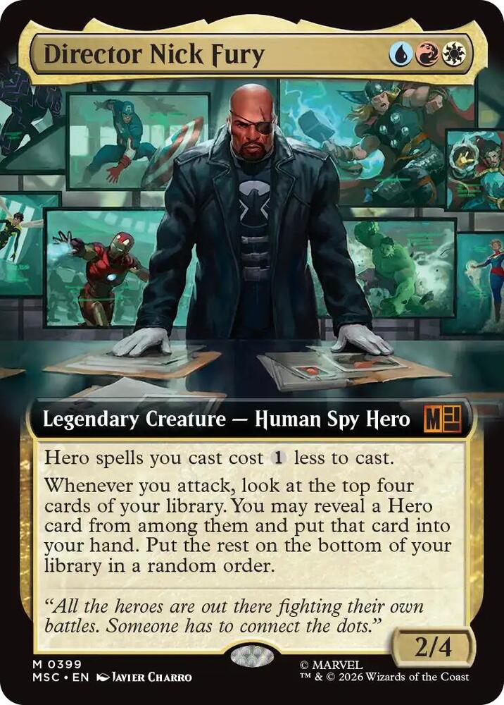 Director Nick Fury (Extended Art) [Commander: Marvel Super Heroes] 399
