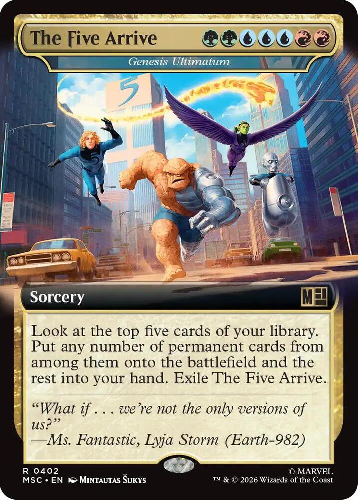The Five Arrive - Genesis Ultimatum (Extended Art) [Commander: Marvel Super Heroes] 402