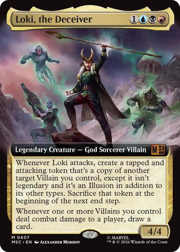 Loki, the Deceiver (Extended Art) [Commander: Marvel Super Heroes] 407