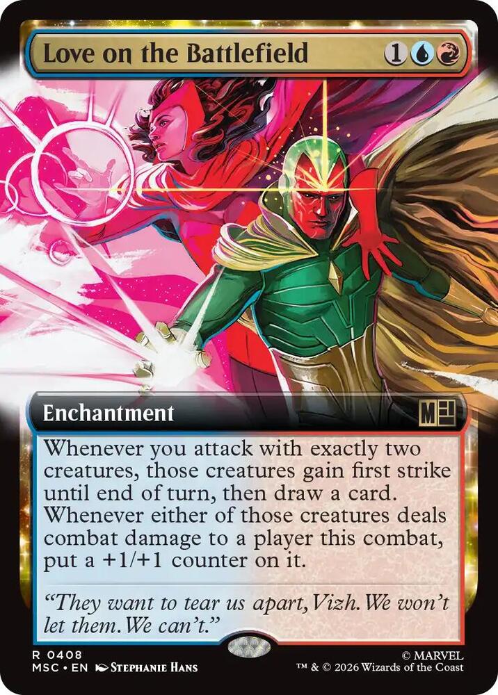 Love on the Battlefield (Extended Art) [Commander: Marvel Super Heroes] 408