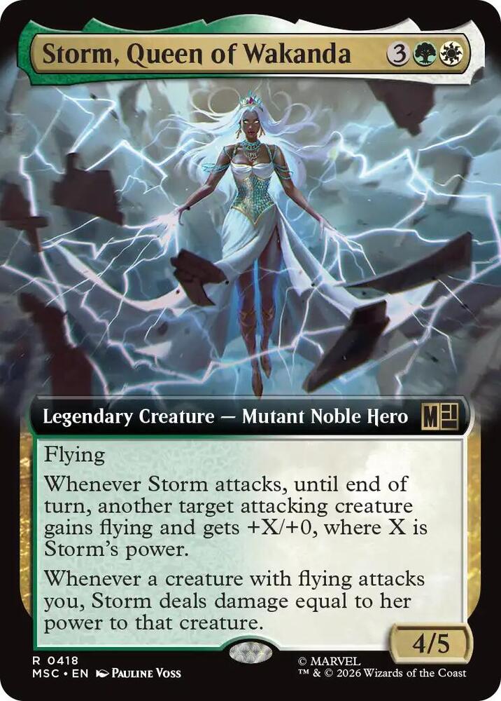 Storm, Queen of Wakanda (Extended Art) [Commander: Marvel Super Heroes] 418
