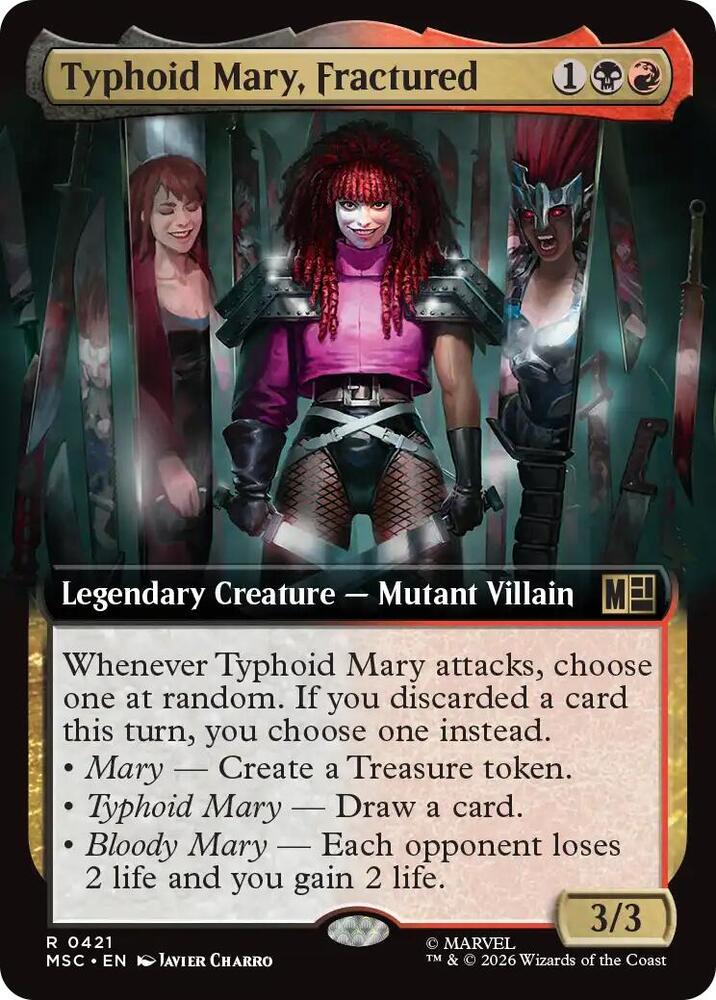 Typhoid Mary, Fractured (Extended Art) [Commander: Marvel Super Heroes] 421