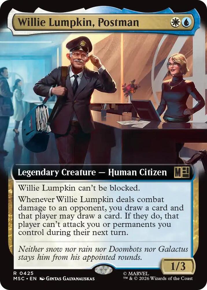Willie Lumpkin, Postman (Extended Art) [Commander: Marvel Super Heroes] 425