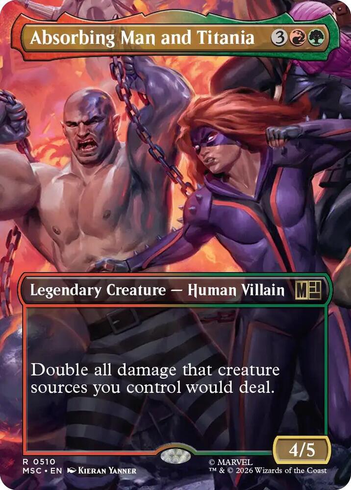Absorbing Man and Titania (Borderless) [Commander: Marvel Super Heroes] 510