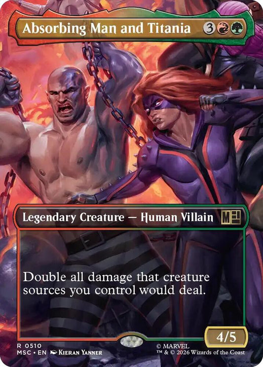 Absorbing Man and Titania (Borderless) [Commander: Marvel Super Heroes] 510