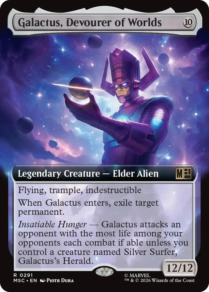 Galactus, Devourer of Worlds (Extended Art) [Commander: Marvel Super Heroes] 291