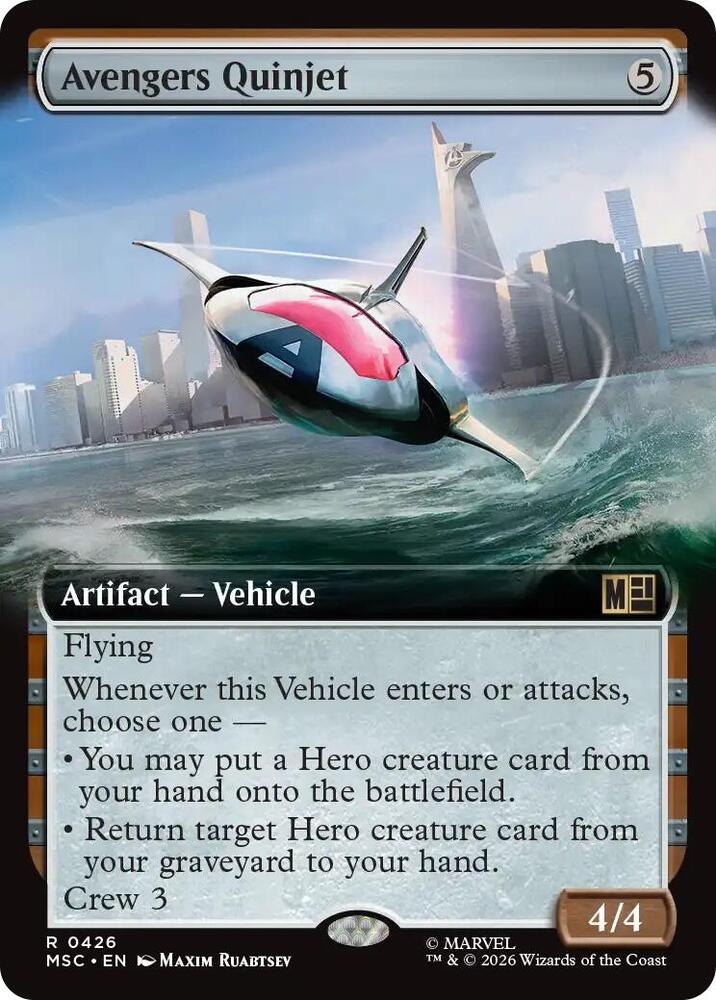 Avengers Quinjet (Extended Art) [Commander: Marvel Super Heroes] 426