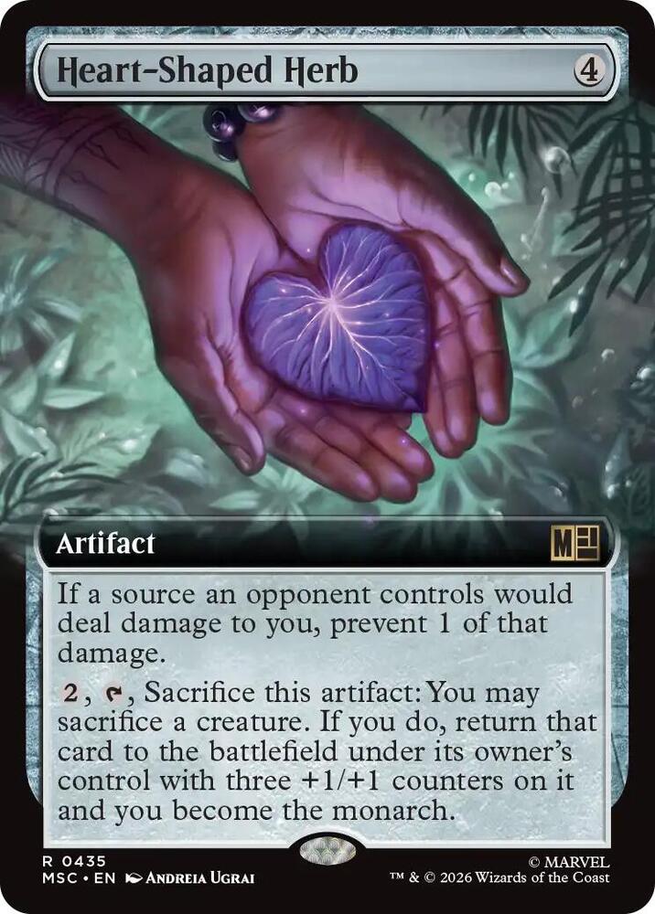Heart-Shaped Herb (Extended Art) [Commander: Marvel Super Heroes] 435