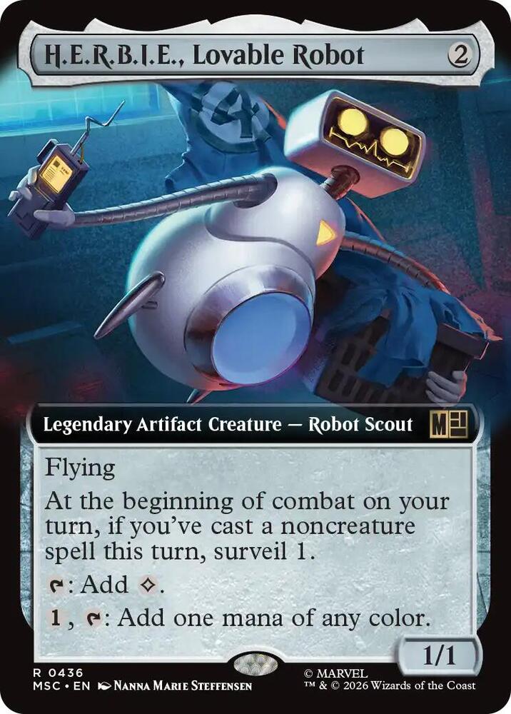 H.E.R.B.I.E., Lovable Robot (Extended Art) [Commander: Marvel Super Heroes] 436