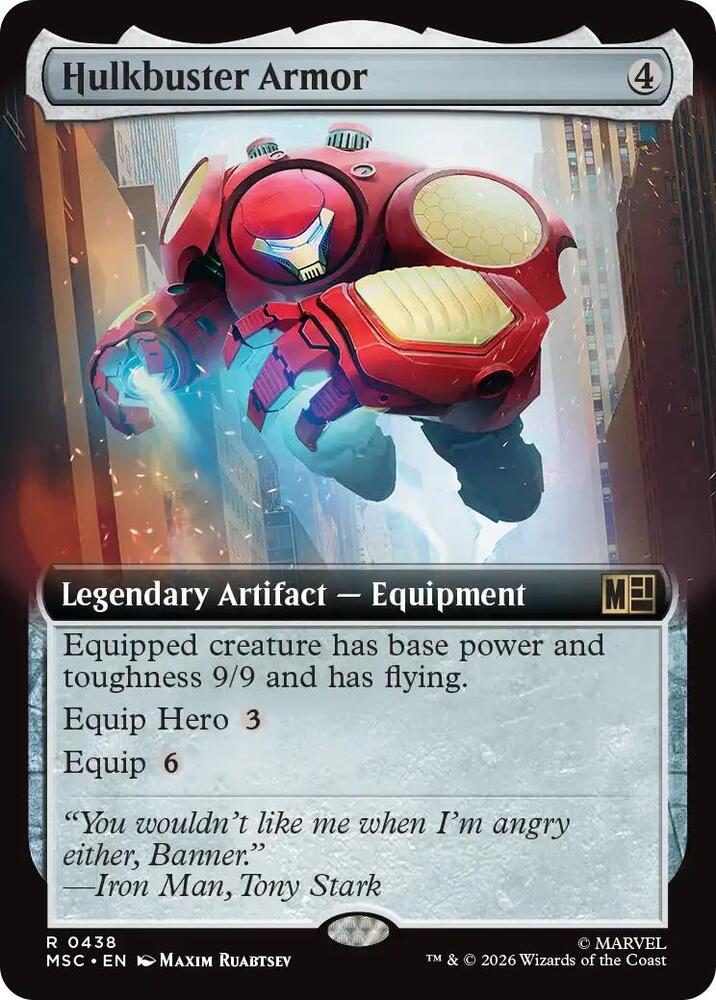 Hulkbuster Armor (Extended Art) [Commander: Marvel Super Heroes] 438