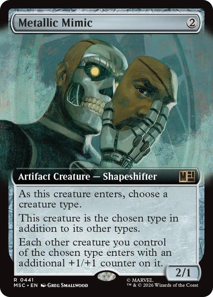 Metallic Mimic (Extended Art) [Commander: Marvel Super Heroes] 441