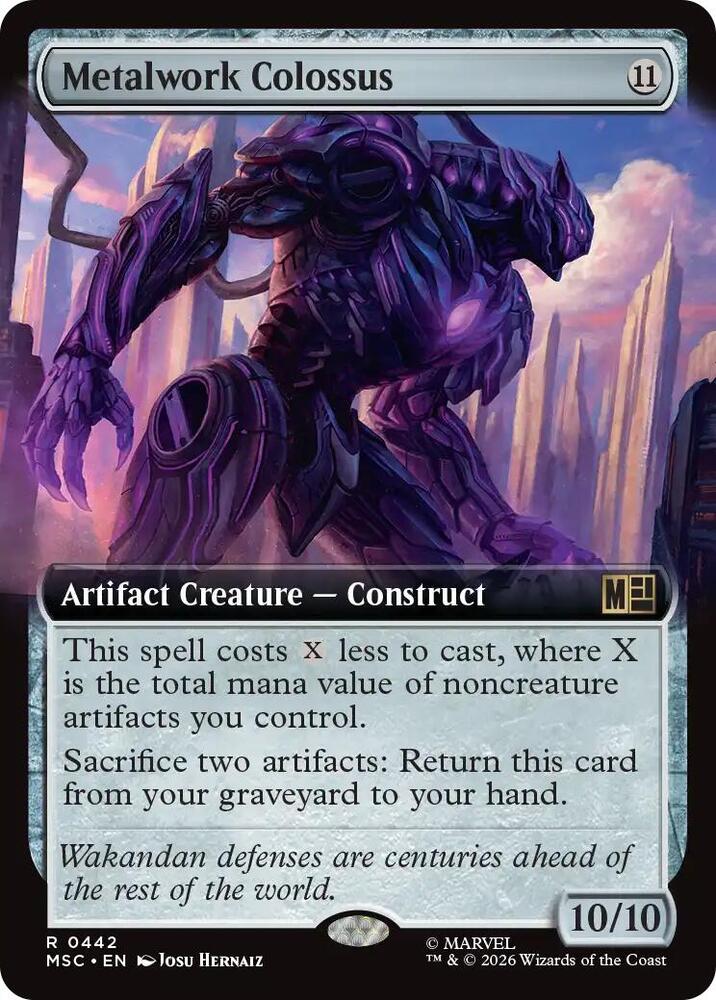 Metalwork Colossus (Extended Art) [Commander: Marvel Super Heroes] 442