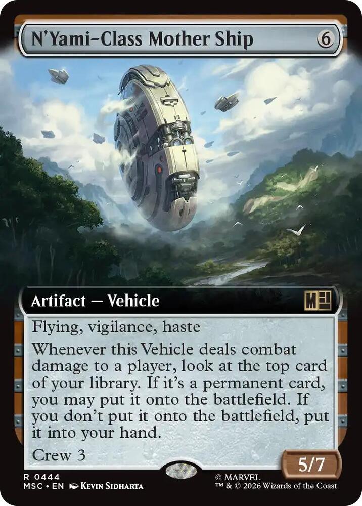N'Yami-Class Mother Ship (Extended Art) [Commander: Marvel Super Heroes] 444