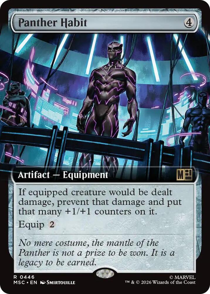 Panther Habit (Extended Art) [Commander: Marvel Super Heroes] 446