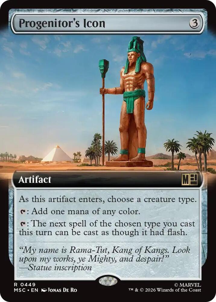 Progenitor's Icon (Extended Art) [Commander: Marvel Super Heroes] 449