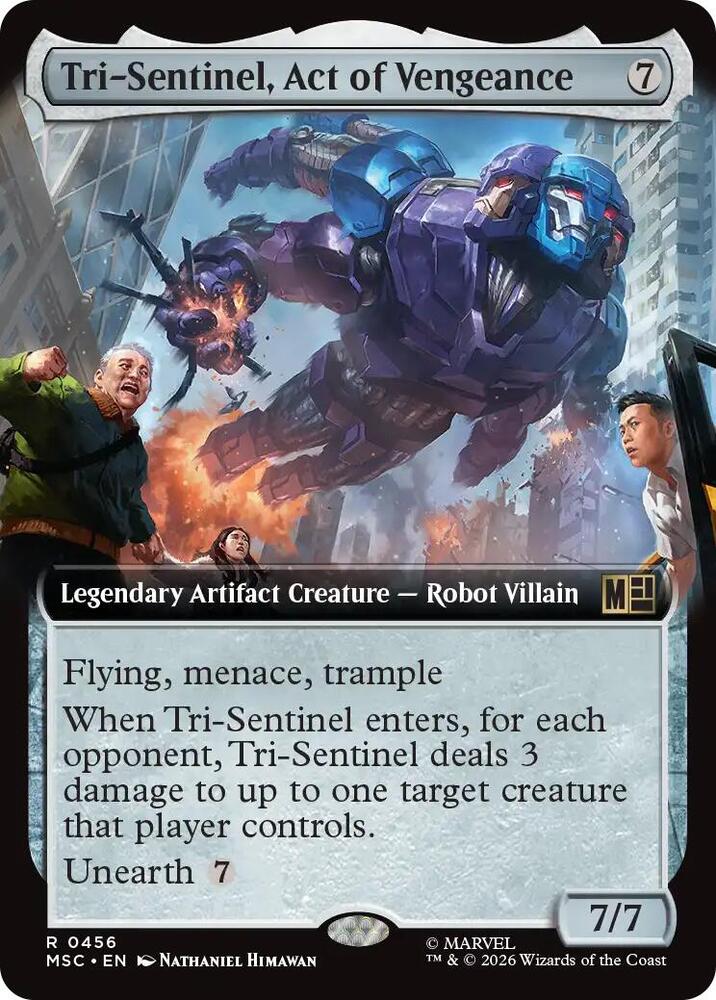 Tri-Sentinel, Act of Vengeance (Extended Art) [Commander: Marvel Super Heroes] 456