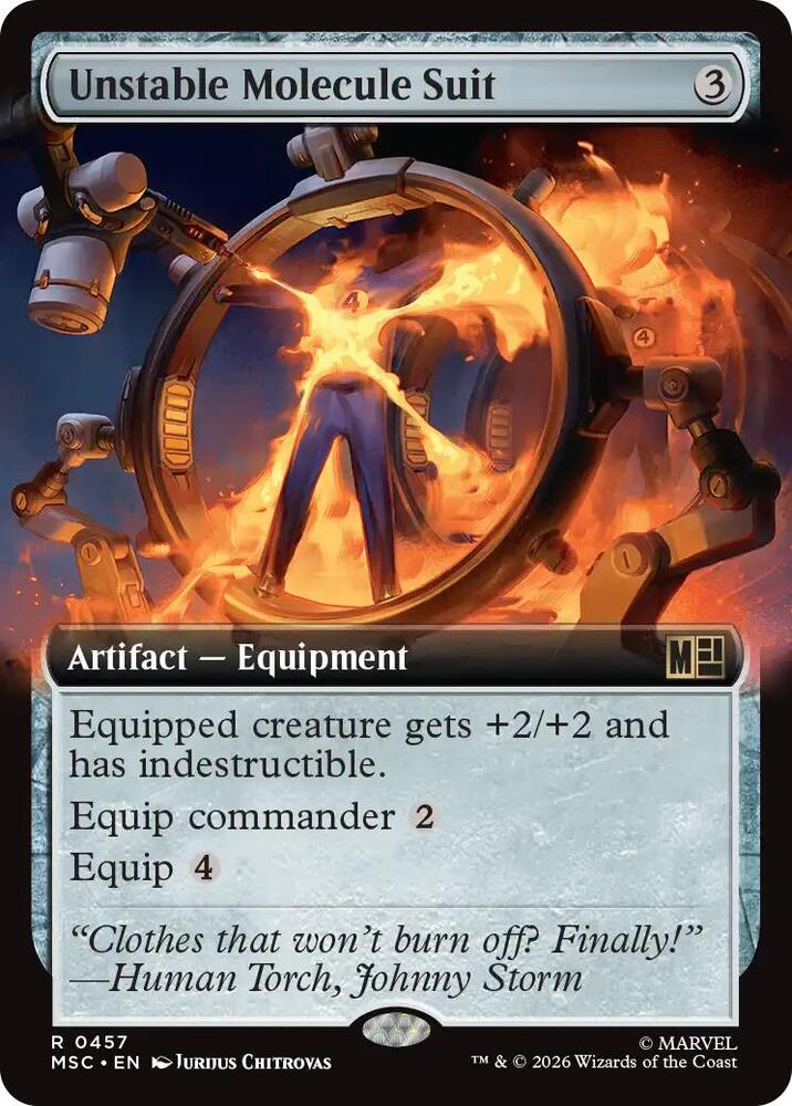Unstable Molecule Suit (Extended Art) [Commander: Marvel Super Heroes] 457