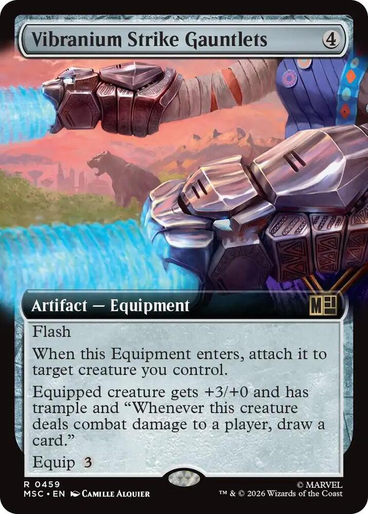 Vibranium Strike Gauntlets (Extended Art) [Commander: Marvel Super Heroes] 459