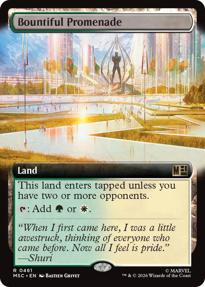 Bountiful Promenade (Extended Art) [Commander: Marvel Super Heroes] 461