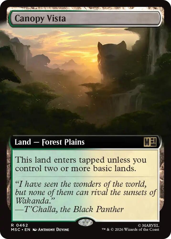 Canopy Vista (Extended Art) [Commander: Marvel Super Heroes] 462