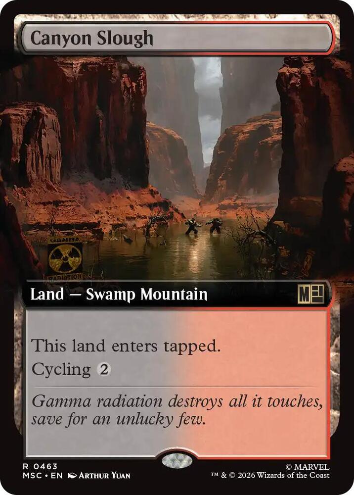 Canyon Slough (Extended Art) [Commander: Marvel Super Heroes] 463