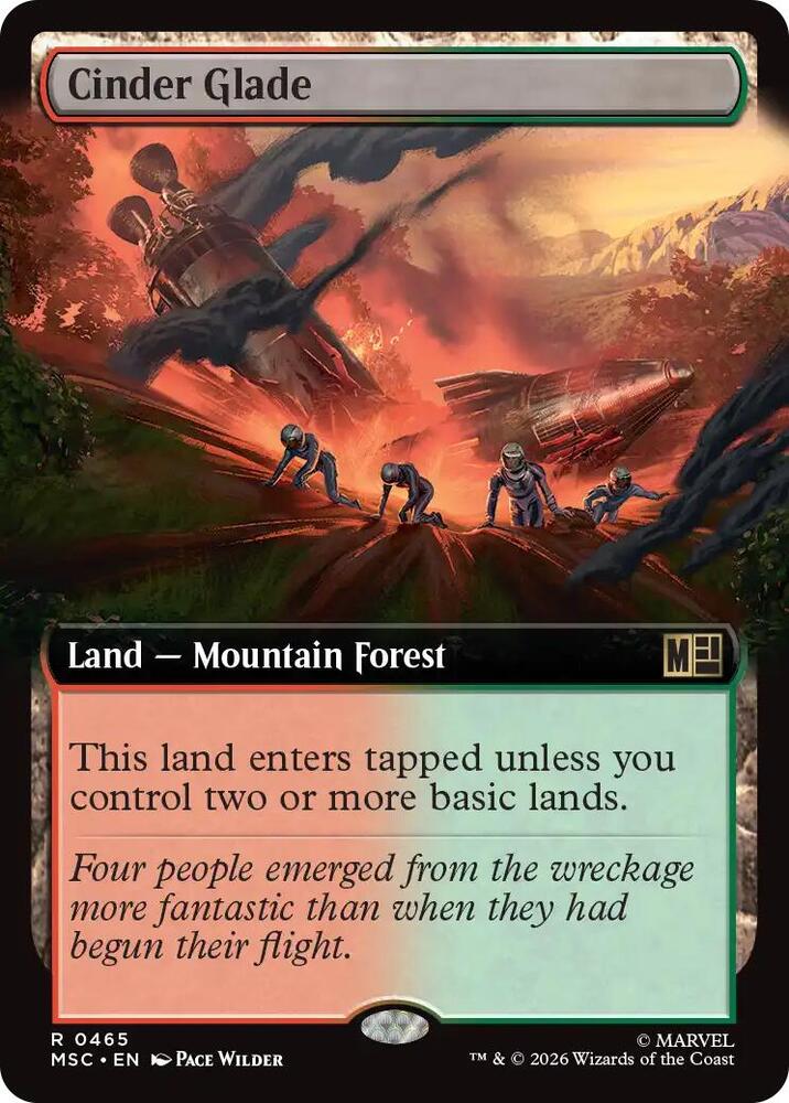 Cinder Glade (Extended Art) [Commander: Marvel Super Heroes] 465