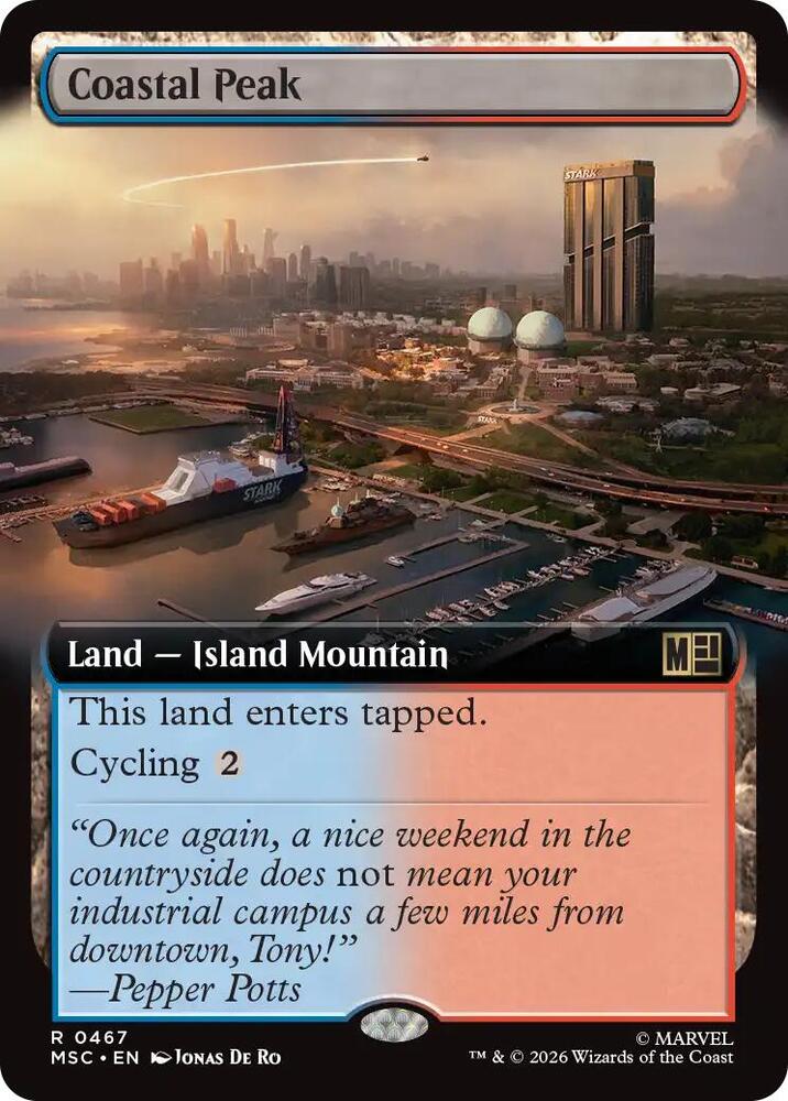 Coastal Peak (Extended Art) [Commander: Marvel Super Heroes] 467