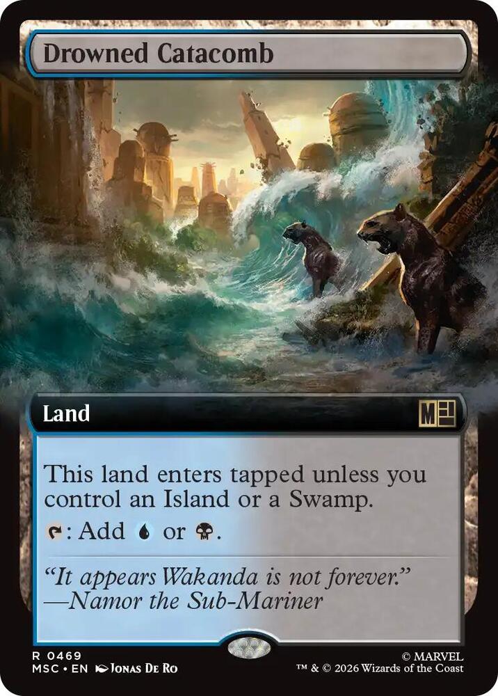 Drowned Catacomb (Extended Art) [Commander: Marvel Super Heroes] 469