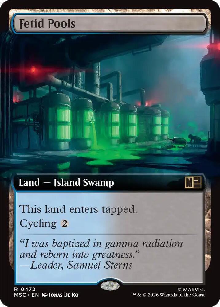 Fetid Pools (Extended Art) [Commander: Marvel Super Heroes] 472
