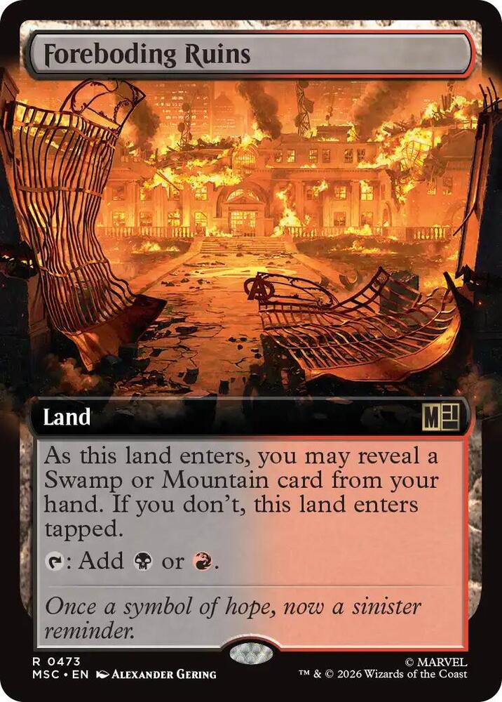 Foreboding Ruins (Extended Art) [Commander: Marvel Super Heroes] 473