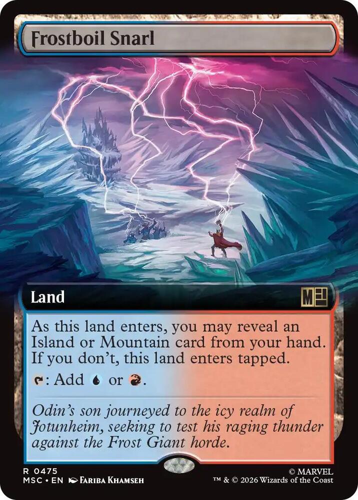 Frostboil Snarl (Extended Art) [Commander: Marvel Super Heroes] 475