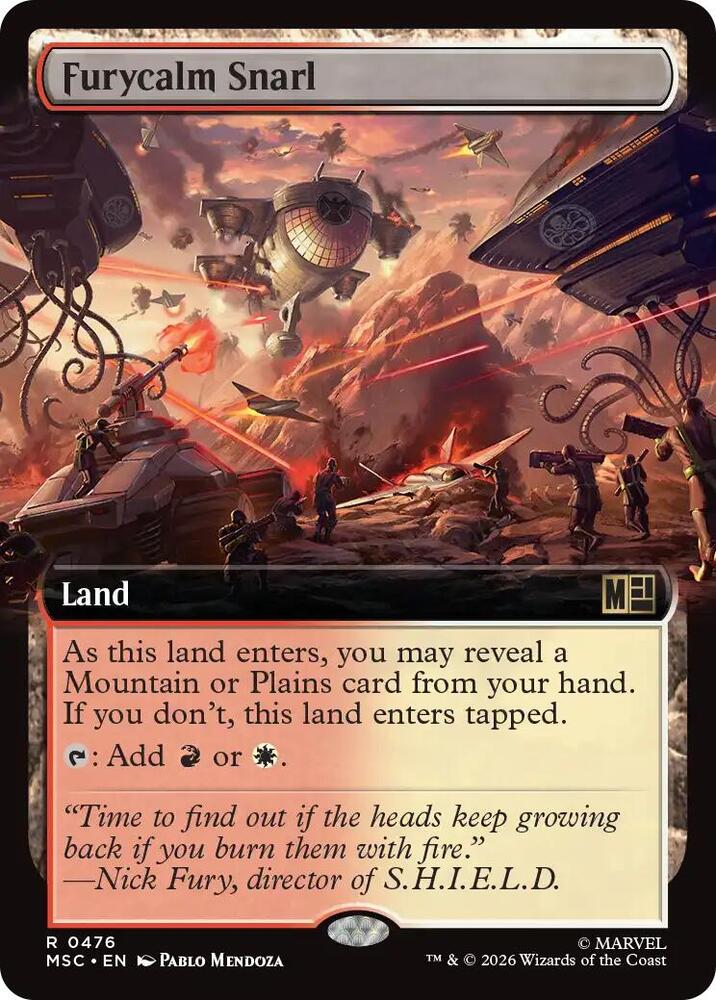 Furycalm Snarl (Extended Art) [Commander: Marvel Super Heroes] 476