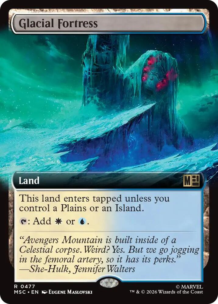 Glacial Fortress (Extended Art) [Commander: Marvel Super Heroes] 477