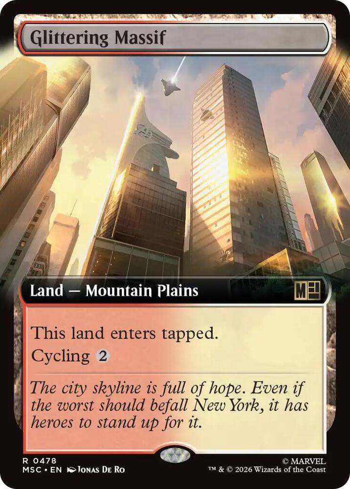 Glittering Massif (Extended Art) [Commander: Marvel Super Heroes] 478
